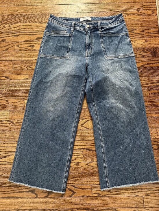 Lovervet by Vervet Denim - Lovervet by Vervet Wide Leg Crop Jeans Size 31